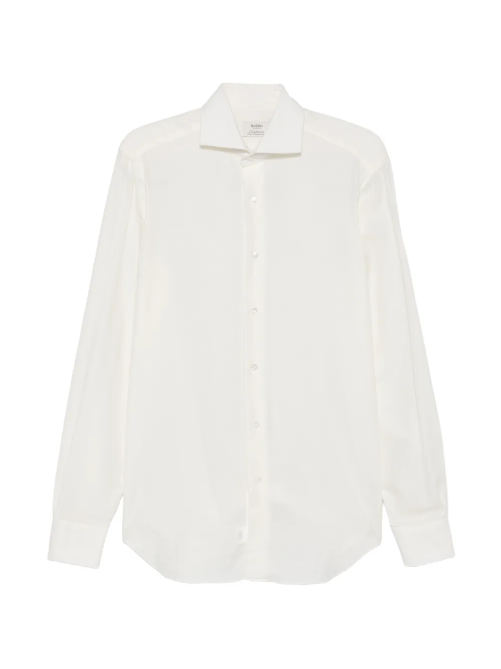 Barba spread-collar long-sleeve shirt - Bianco