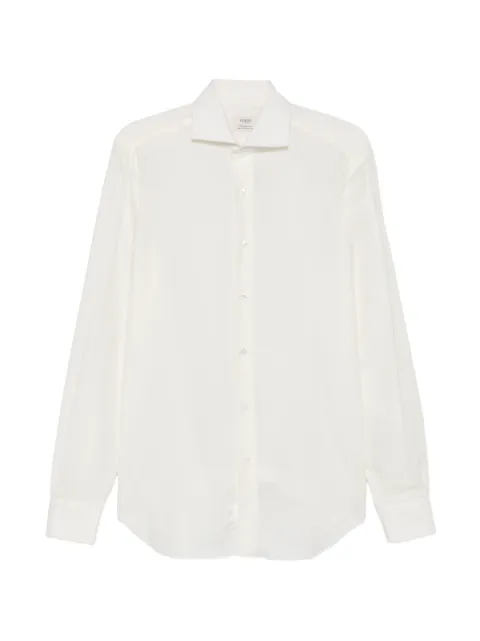 Barba spread-collar long-sleeve shirt
