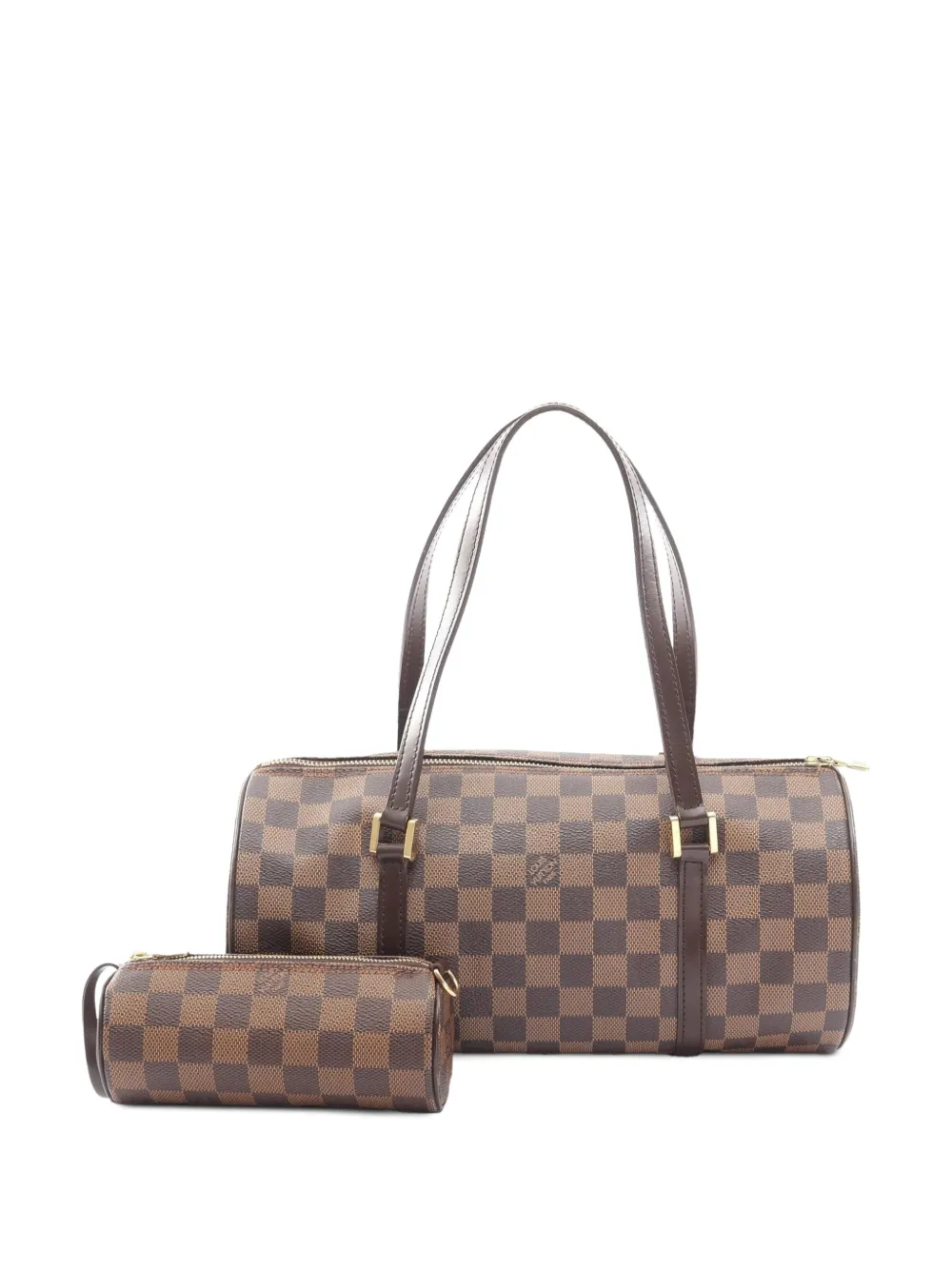 Louis Vuitton Pre-Owned 2005 Papillon 30 Damier Ebene satchel bag - Brown