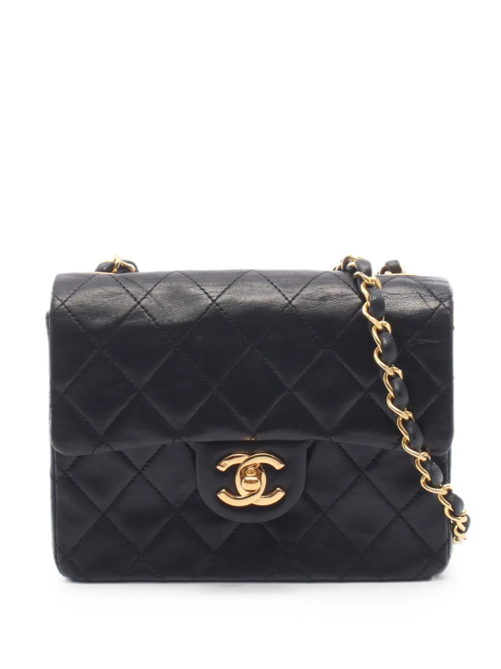 CHANEL Pre-Owned 1986-1988 mini Matelassé chain shoulder bag - Nero