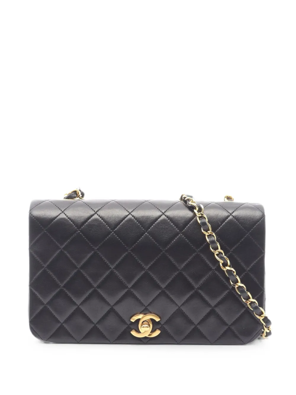 CHANEL Pre-Owned 1989-1991 matelassé chain shoulder bag - Nero