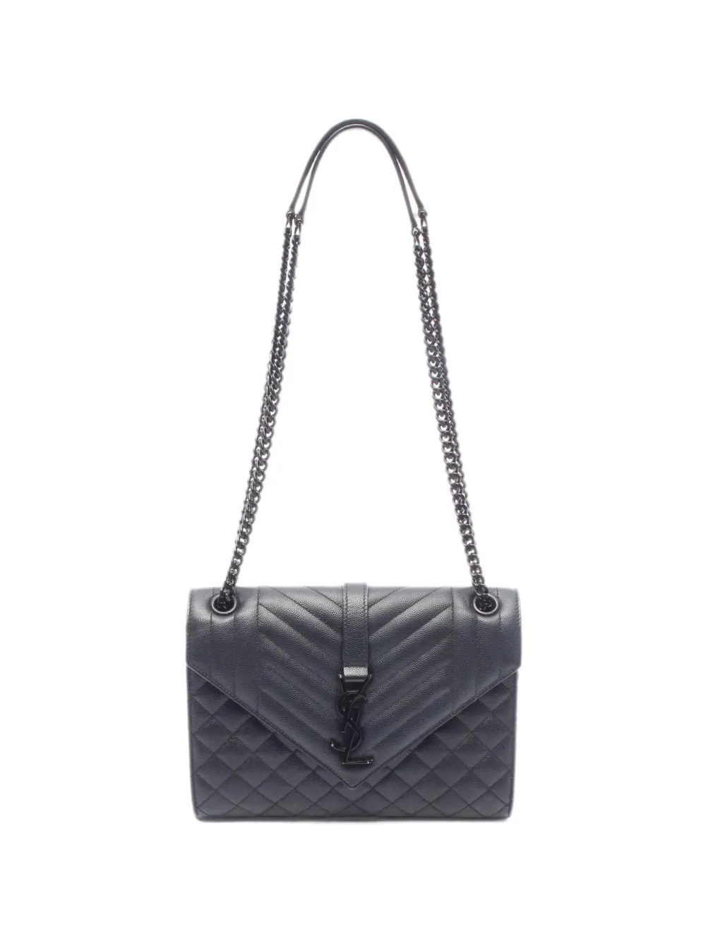 Saint Laurent Pre-Owned 2010s Envelope chain shoulder bag - Nero