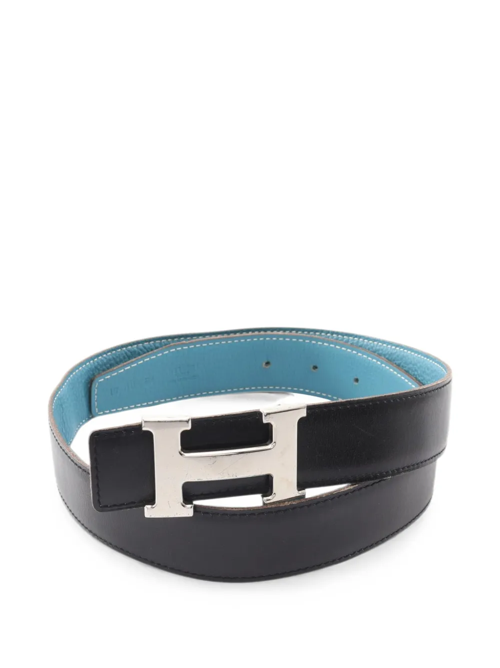 Hermès Pre-Owned 2005 Constance H-belt reversible belt - Blau