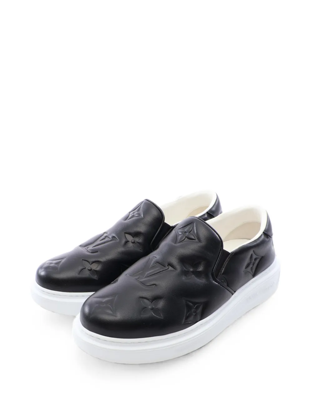 Louis Vuitton Pre-Owned 2021 Beverly Hills Monogram-embossed sneakers - Schwarz