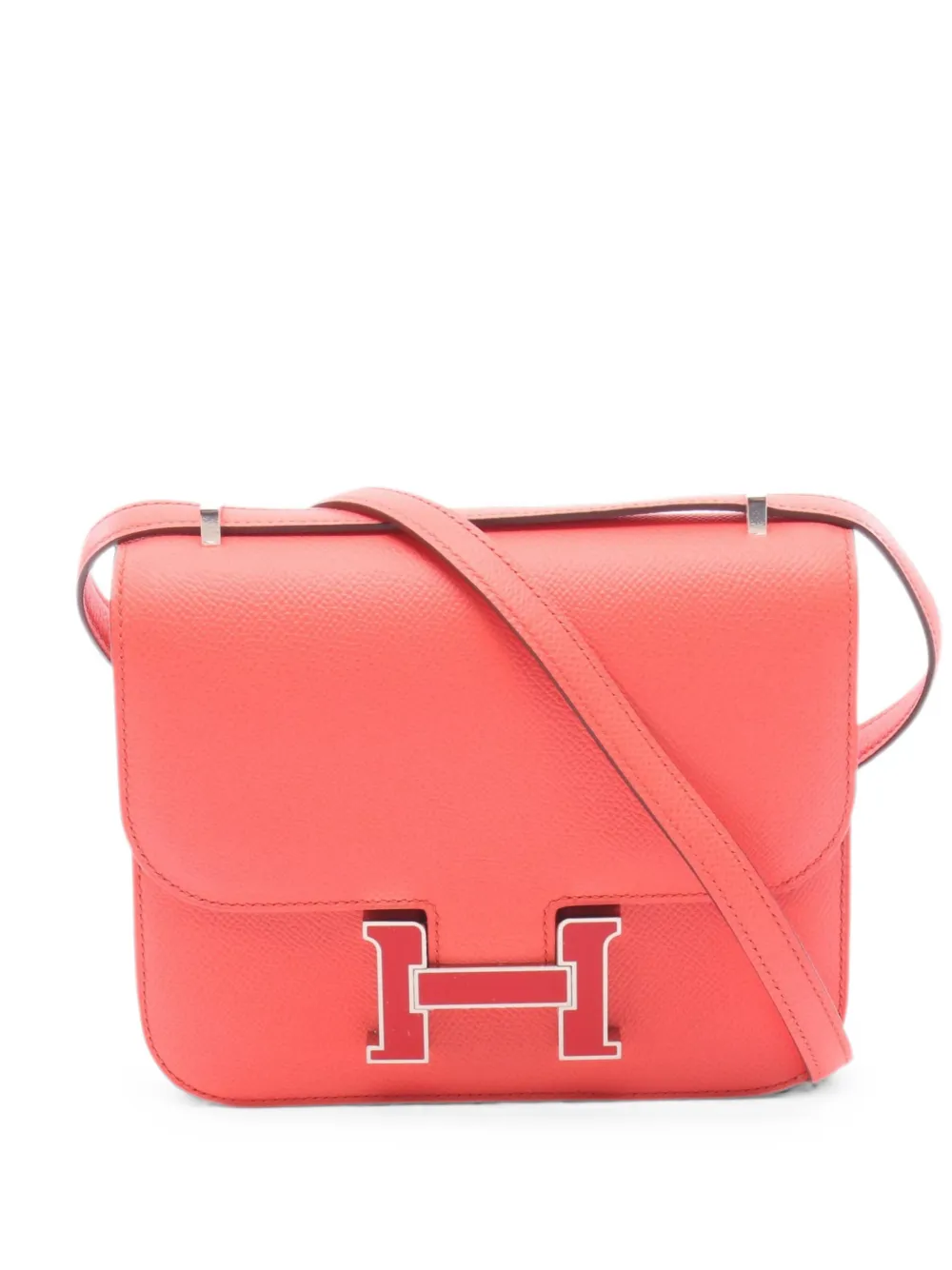 Hermès Pre-Owned 2021 mini Constance 3 shoulder bag - Orange