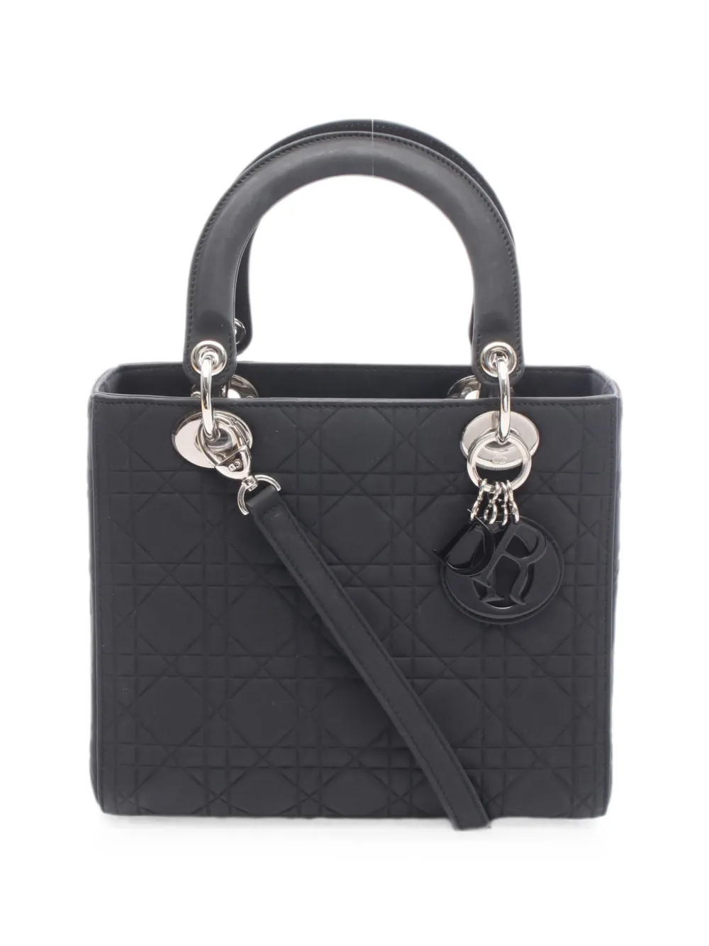 Christian Dior Pre-Owned 2010s Lady Dior Cannage handbag - Nero