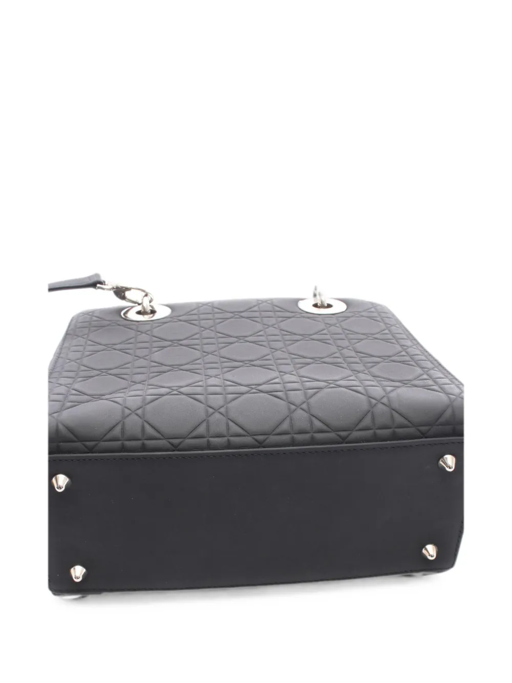 Christian Dior Pre-Owned 2010s Lady Dior Cannage handtas Zwart