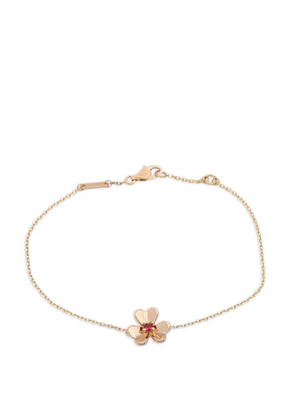 Van Cleef & Arpels Pre-owned 2010s Frivole Ruby Bracelet in Pink
