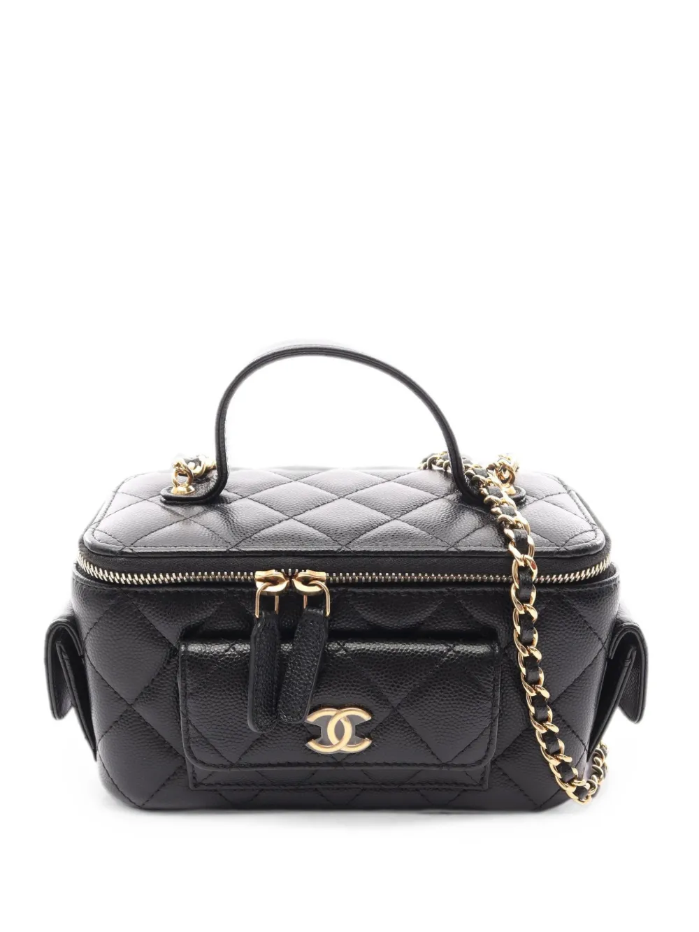 CHANEL Pre-Owned Matelassé vanity bag - Nero