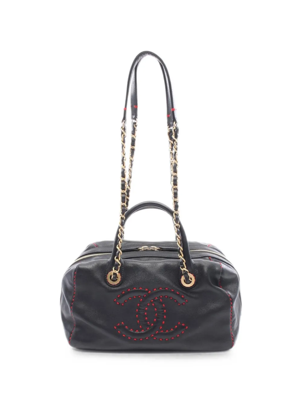 CHANEL Pre-Owned 2016-2017 coco mark chain shoulder bag - Nero