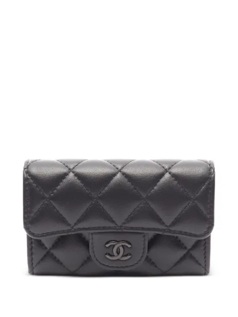 CHANEL Pre-Owned tarjetero de matelassé