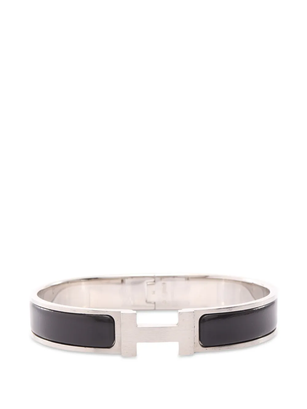 Hermès Pre-Owned 2010s Click H enamel bangle - Argento