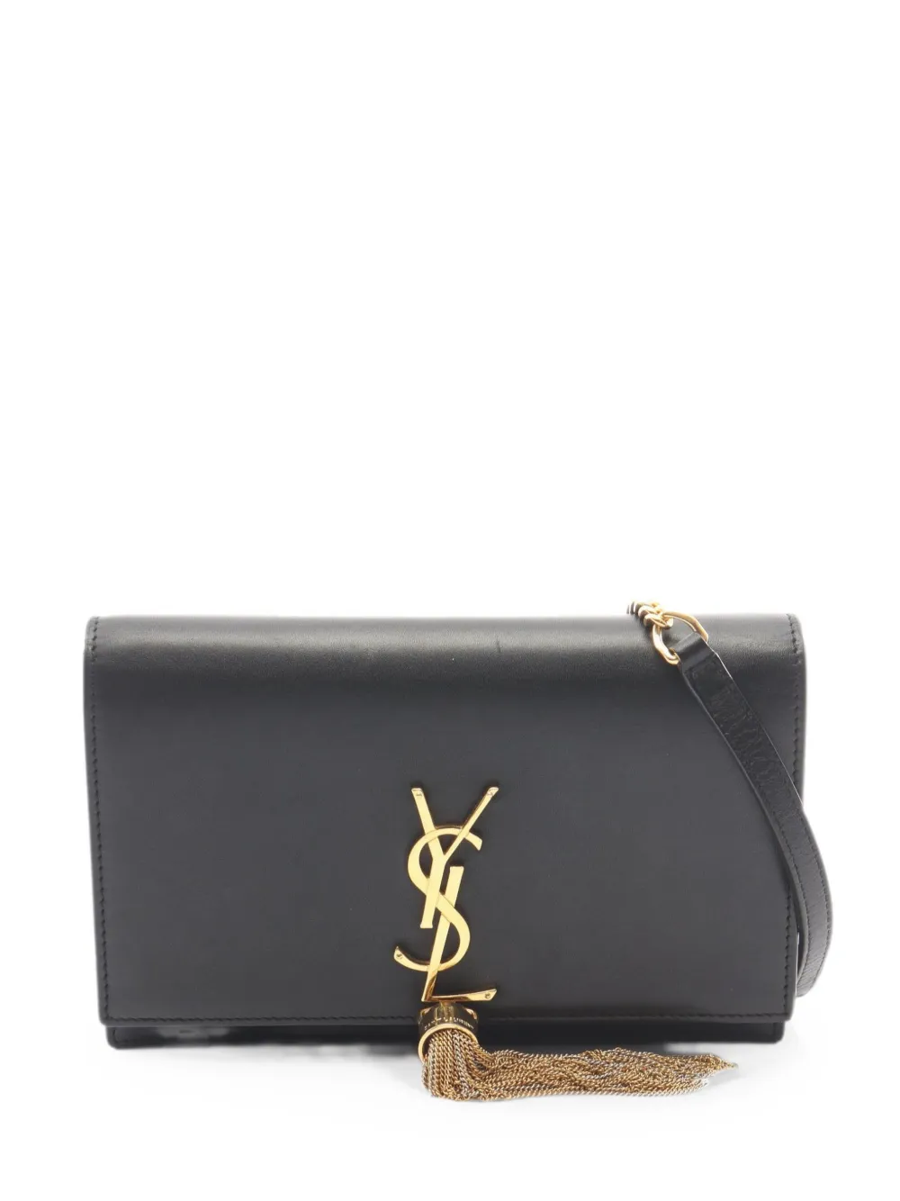 Saint Laurent Pre-Owned 2010s Kate tassel chain clutch bag - Nero
