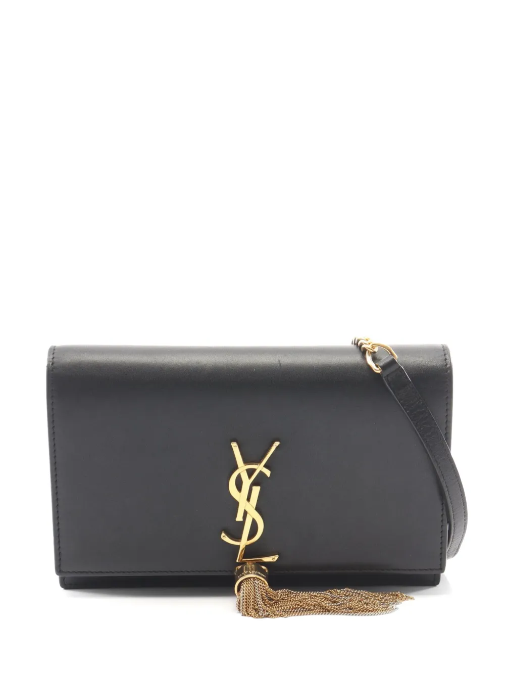 Saint Laurent Pre-Owned 2010s Kate tassel chain clutch bag - Schwarz