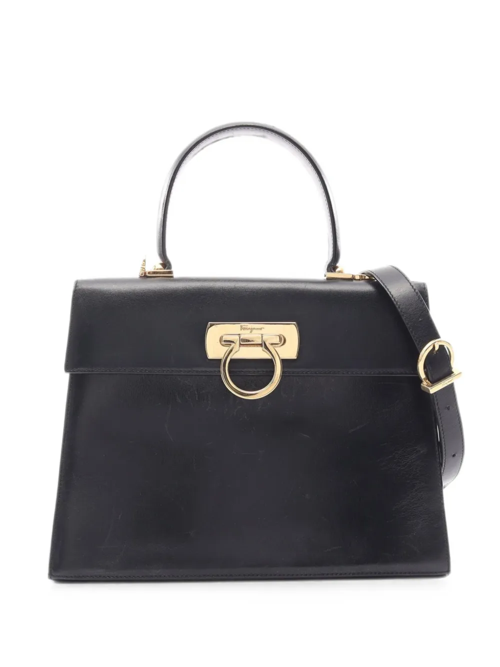 Ferragamo Pre-Owned 2000s Gancini flip-lock tote bag - Blu