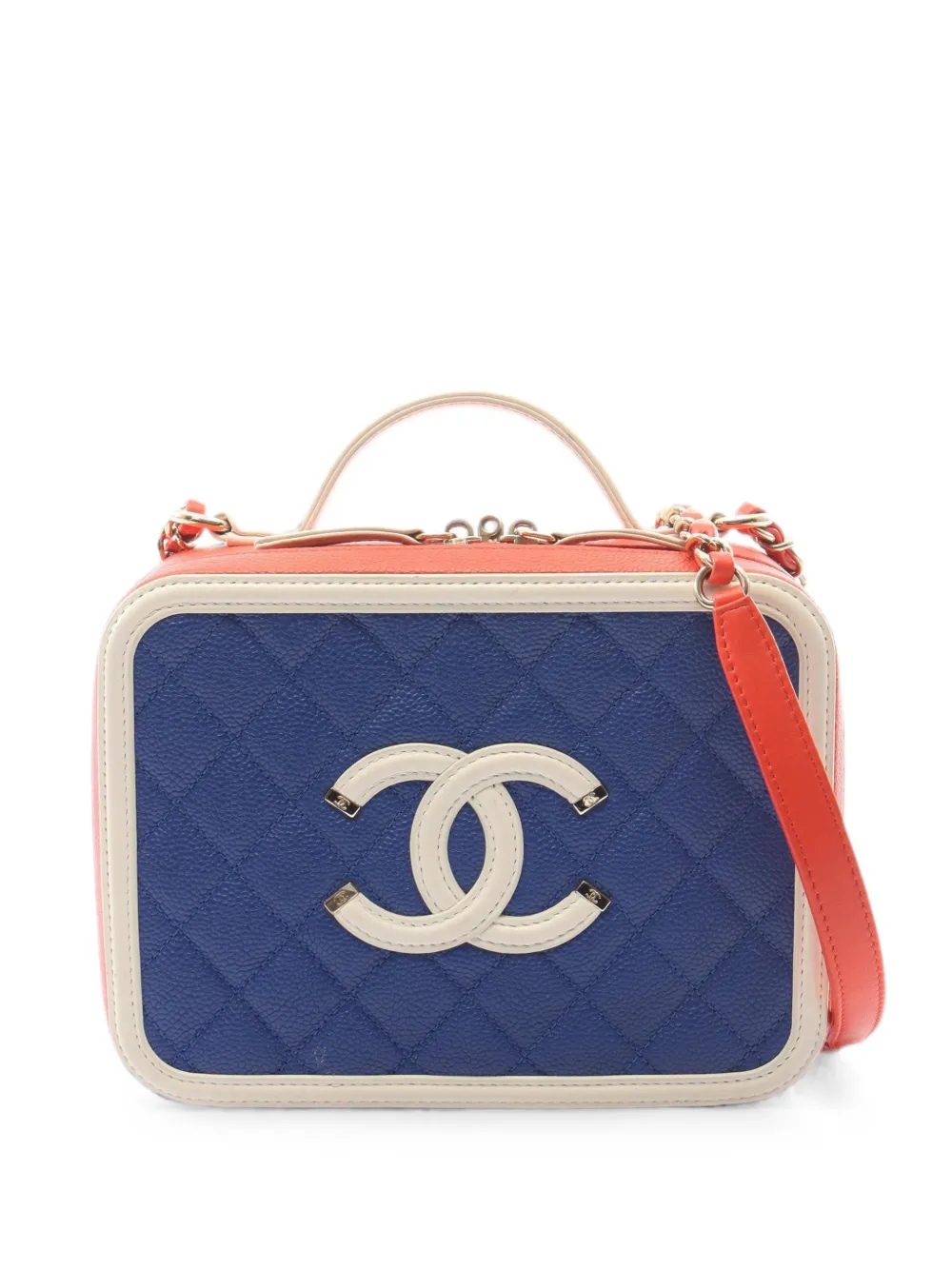 CHANEL Pre-Owned 2019 CC Figley vanity bag - Arancione