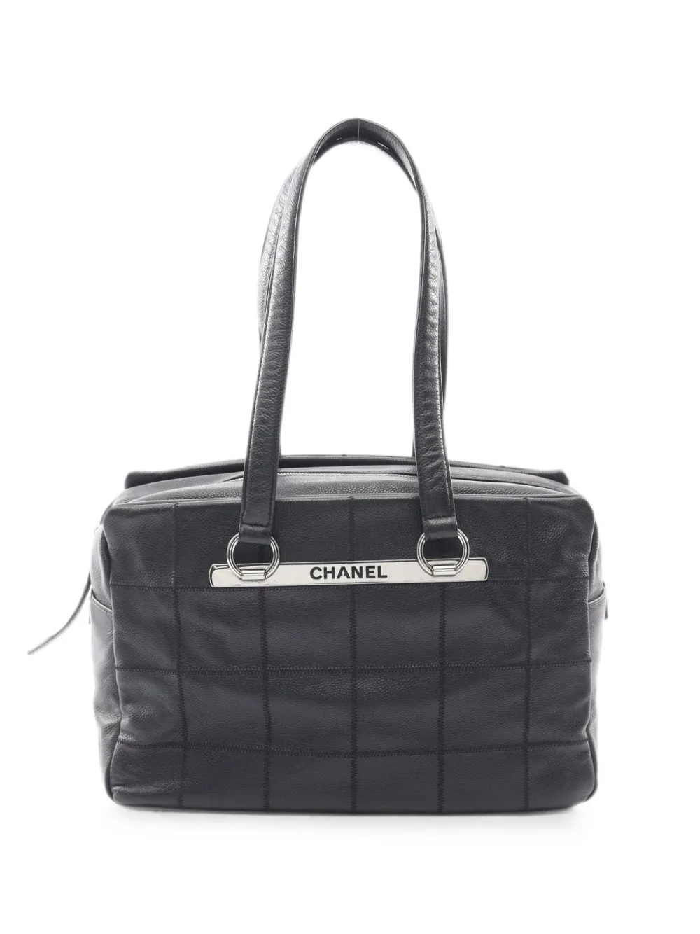 CHANEL Pre-Owned 2004-2005 Chocolate Bar Caviar leather shoulder bag - Nero