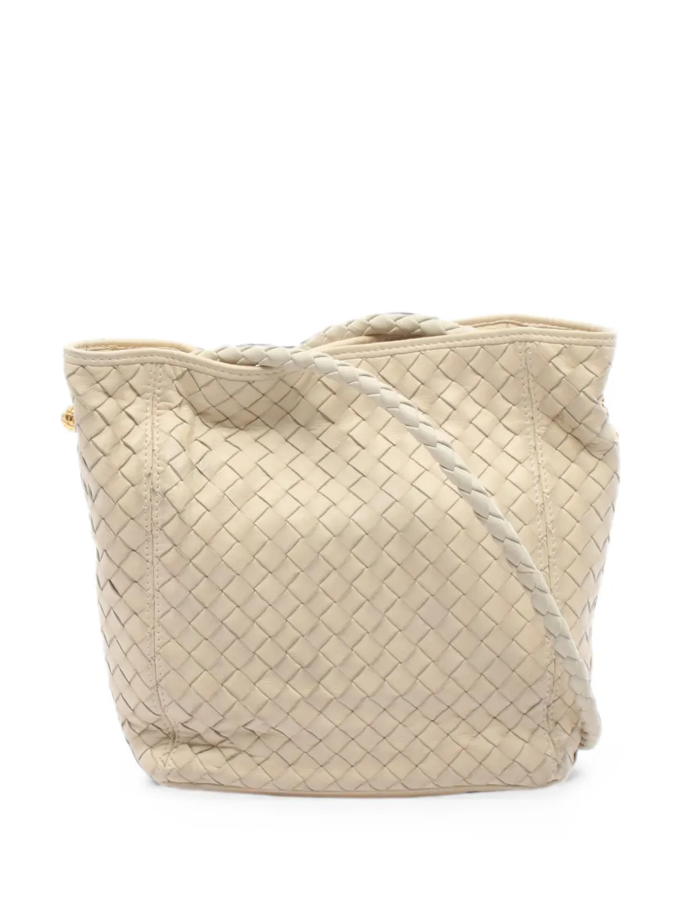 Bottega Veneta Pre-Owned 2000s Intrecciato shoulder bag - Nude