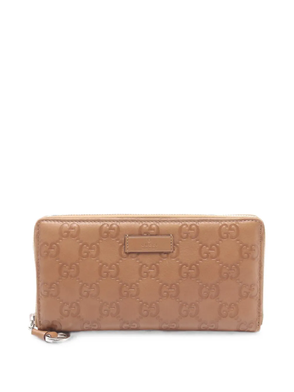 Gucci Pre-Owned 2010s Guccissima zip-around wallet - Toni neutri
