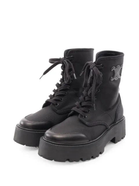 Celine Pre-Owned 2010s Bulky Triomphe lace-up boots