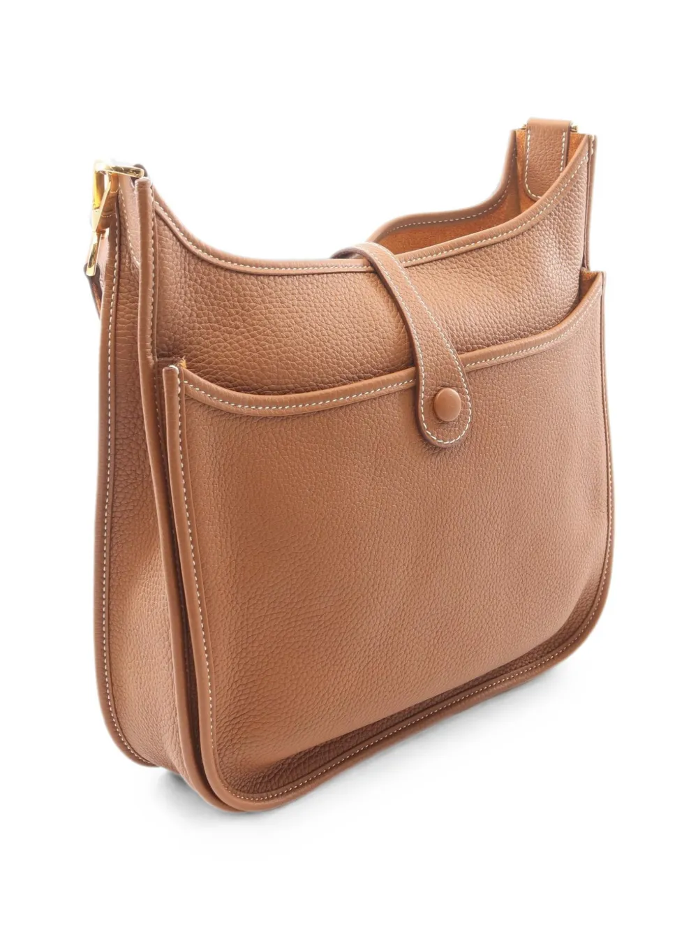 Hermès Pre-owned 2023 PM Evelyn 3 Troyes Shoulder Bag in Brown, view 2