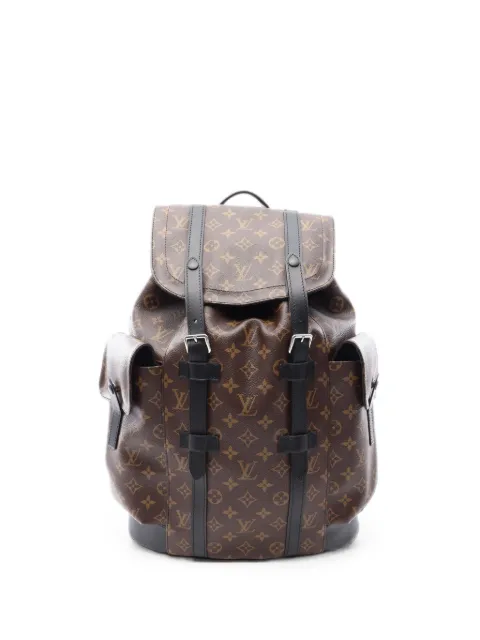 Louis Vuitton Pre-Owned Christopher MM Monogram Macassar backpack