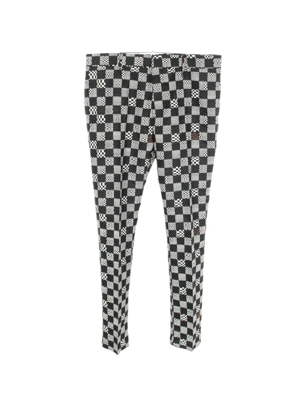 Louis Vuitton Pre-Owned 2020s Distorted Damier trousers - Schwarz