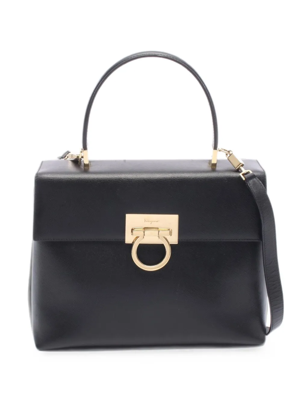 Ferragamo Pre-Owned 2010s Gancini flip-lock tote bag - Nero