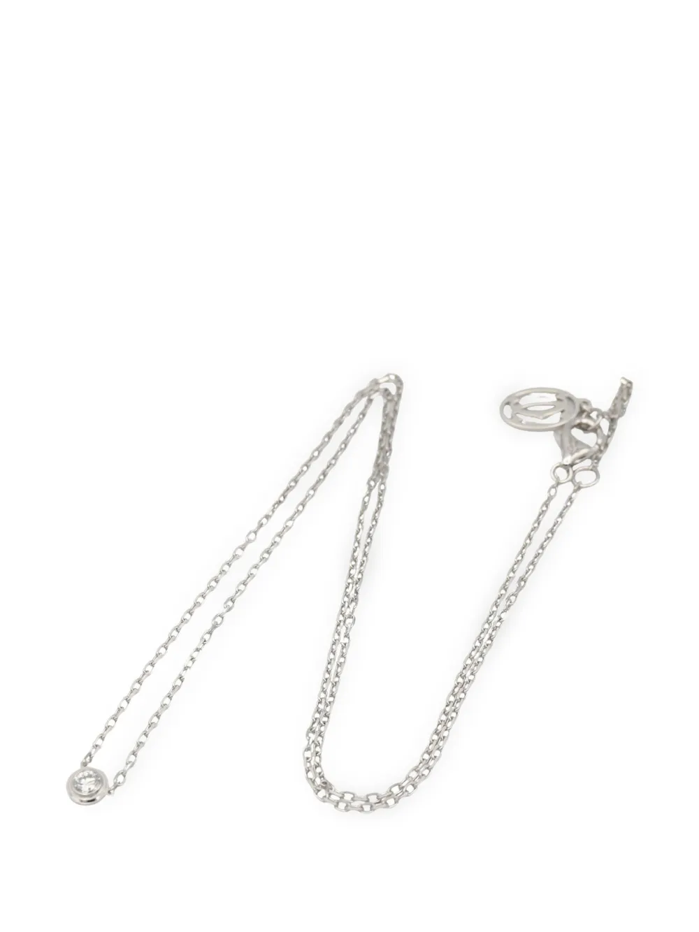 Cartier 2010s Damour diamond necklace - Silber