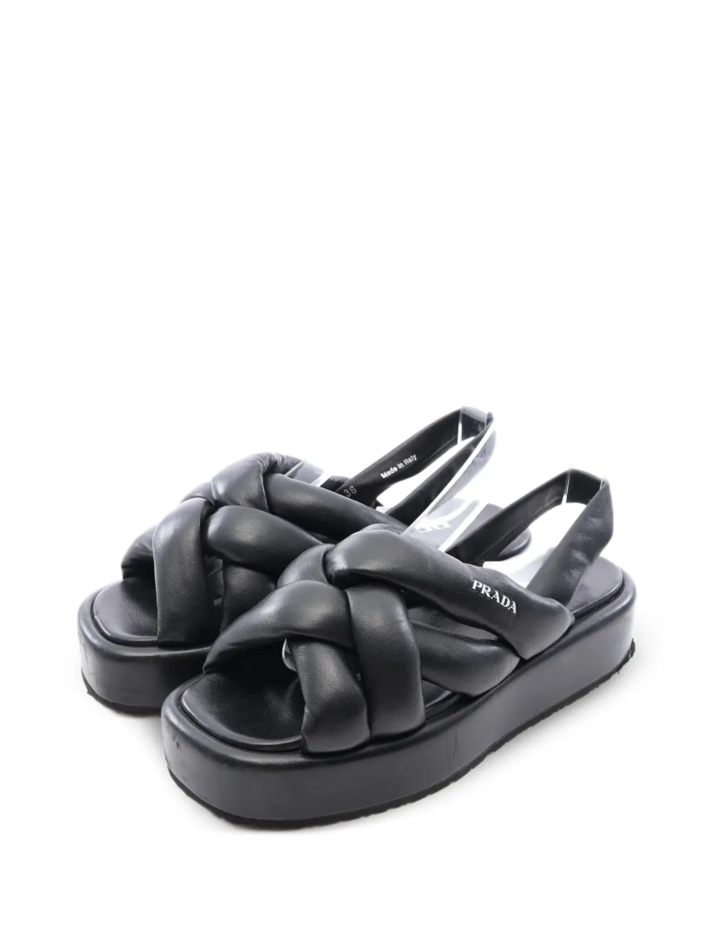 Prada Pre-Owned Sandali imbottiti anni 2000 - Nero