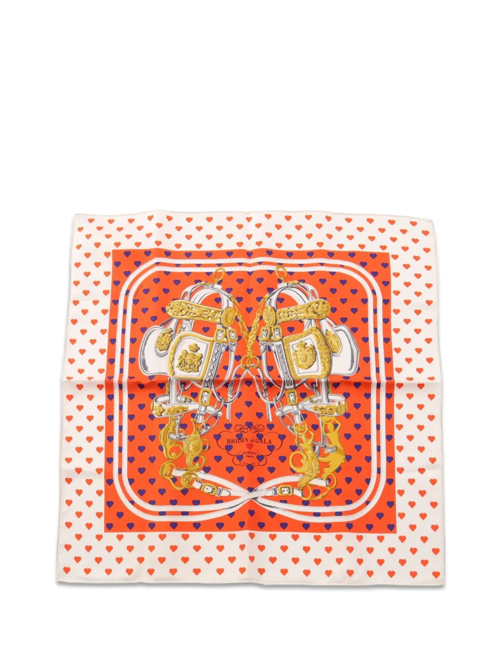 Hermès Pre-Owned 2020s Brides de Gala Love scarf - Weiß