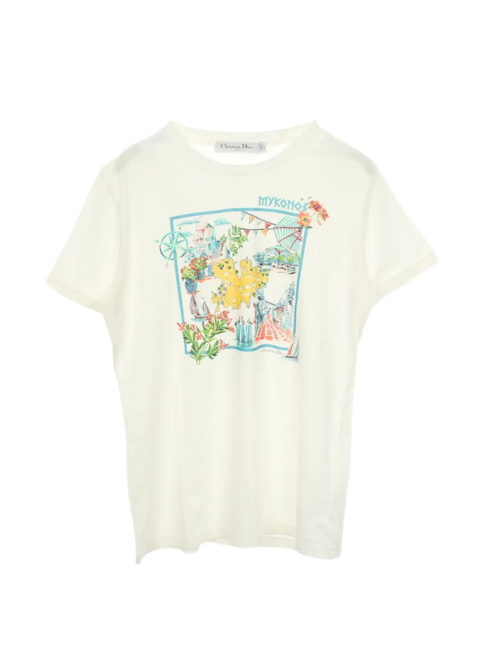 Christian Dior Pre-Owned t-shirt à imprimé Souvenir (années 2010) - Blanc