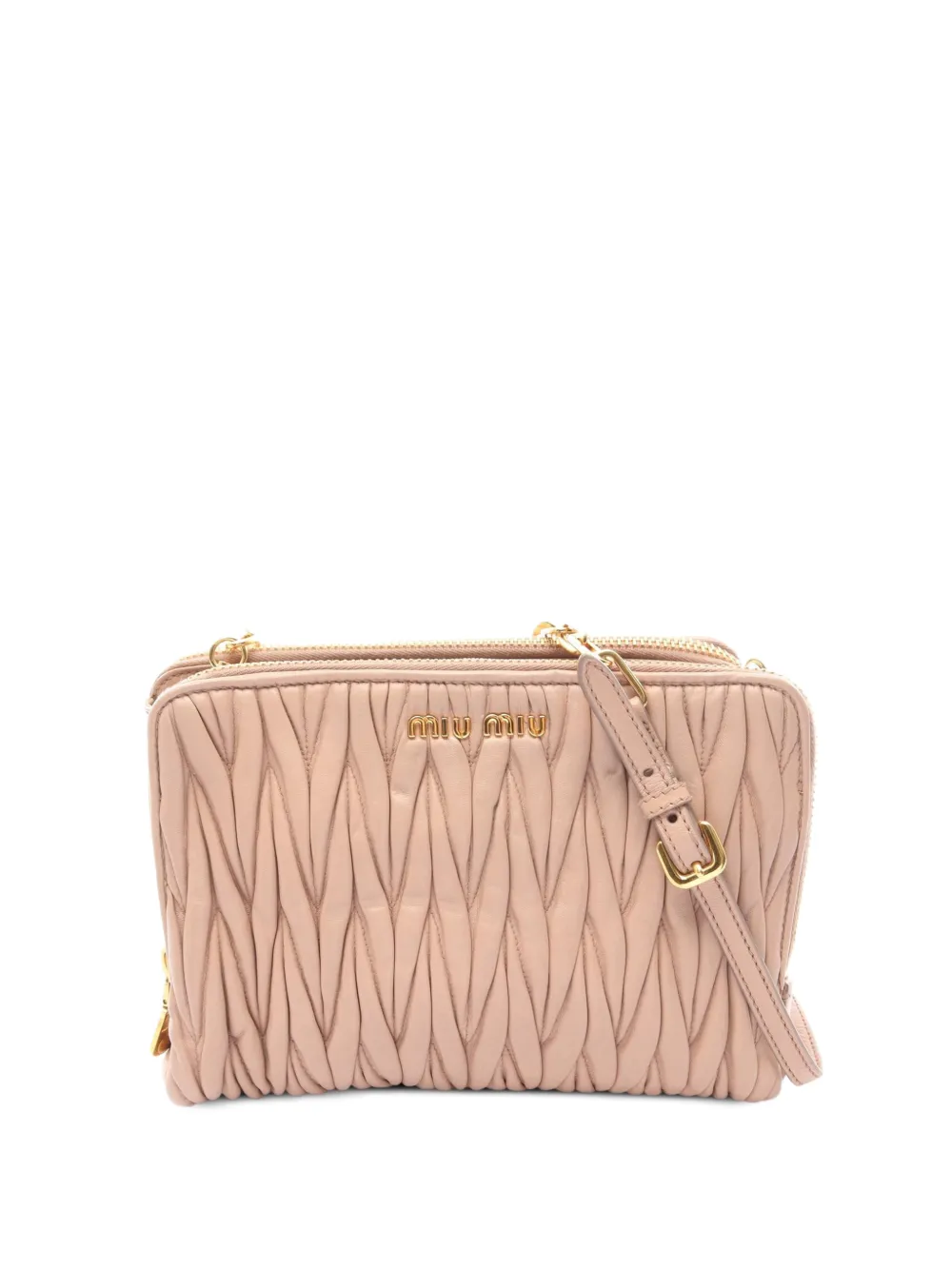 Miu Miu Pre-Owned 2000s Matelassé shoulder bag - Rosa