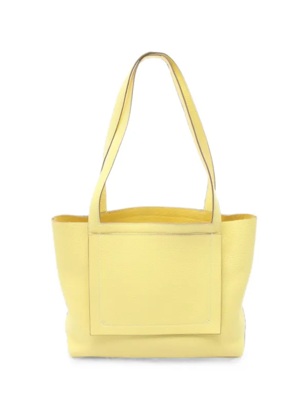 Hermès Pre-owned 2022 31 Cabasserie Clemence Tote Bag in Yellow