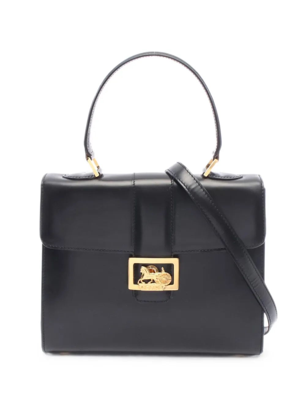 Celine Pre-Owned 2010s Carriage horse-clasp handbag - Schwarz