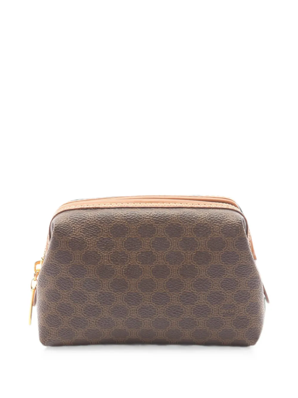 Celine Pre-Owned 2010s Macadam Pouch clutch bag - Braun