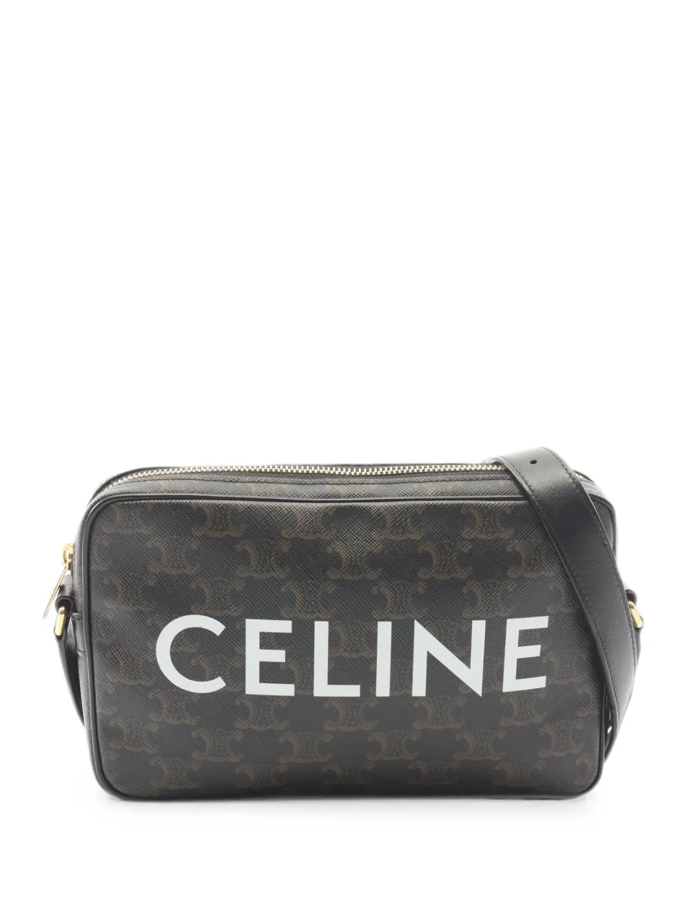 Celine Pre-Owned 2010s Triomphe logo cross body bag - Schwarz