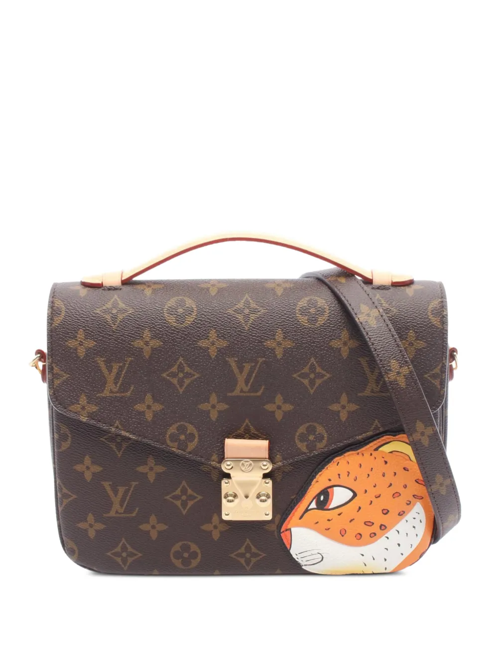 Louis Vuitton Pre-Owned 2021 MM Pochette Monogram Tiger Head Metis handbag - Braun