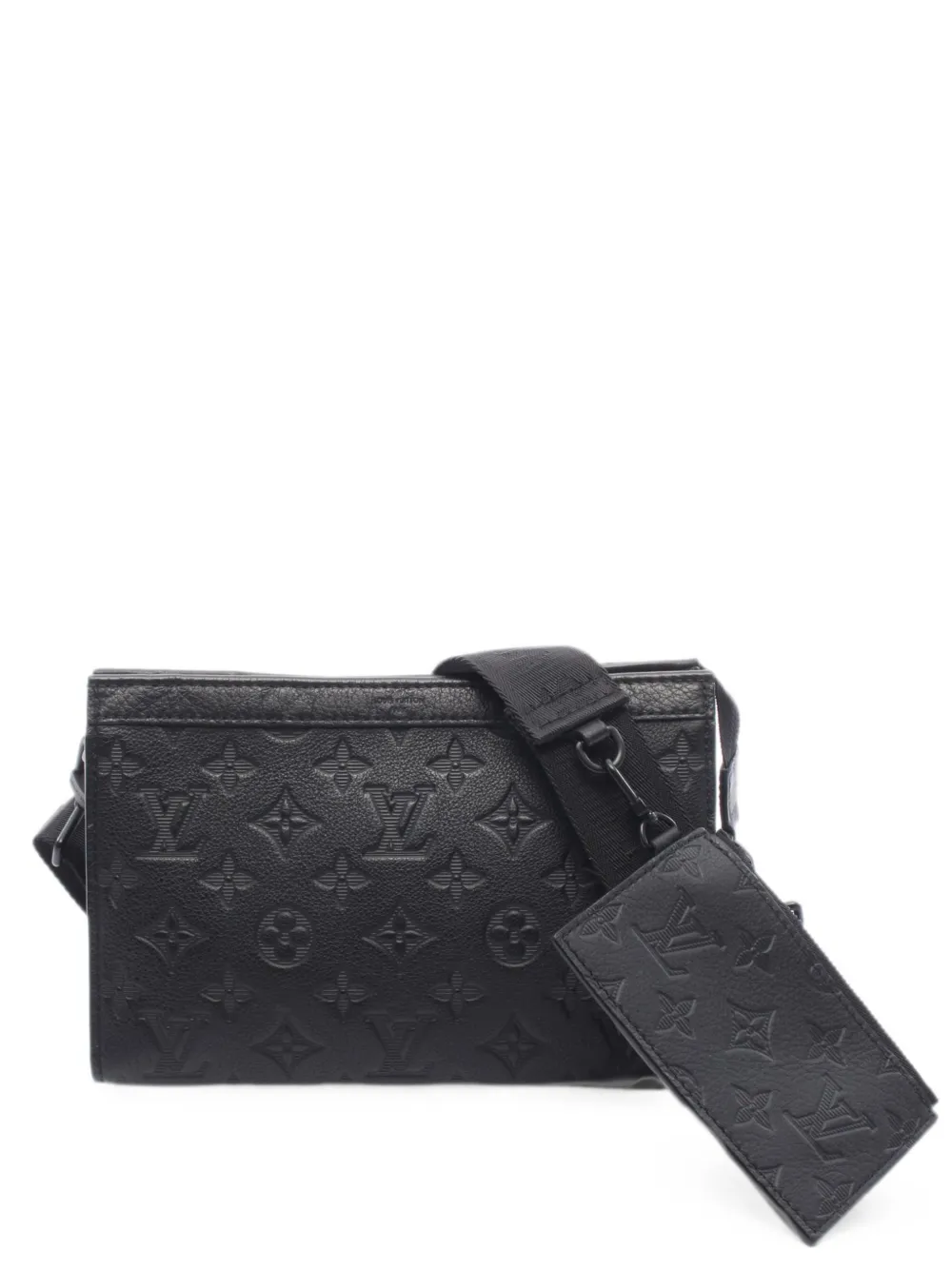 Louis Vuitton Pre-Owned 2010s Monogram Shadow Gaston shoulder bag - Nero