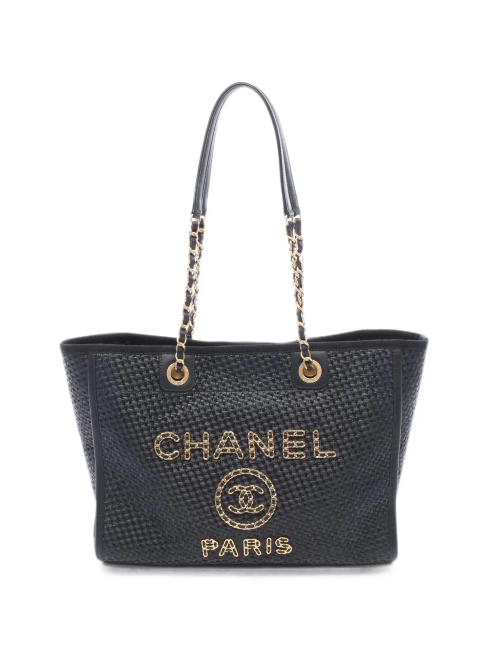 CHANEL Pre-Owned 2021-2022 Deauville tote bag - Nero