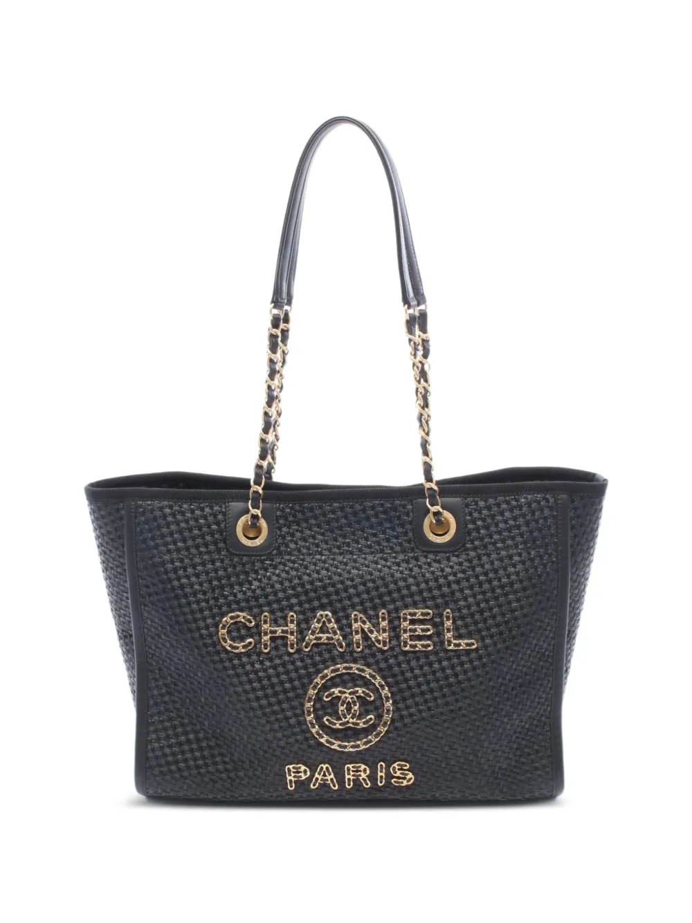 CHANEL Pre-Owned 2021-2022 Deauville tote bag - Nero