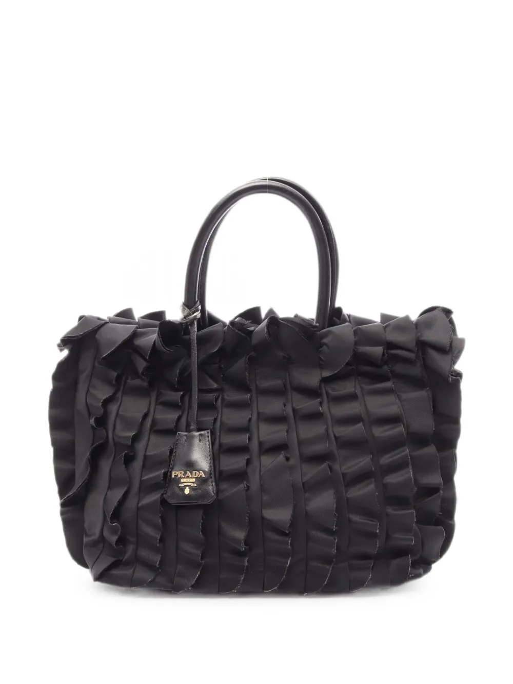 Prada Pre-Owned 2000s frill tote bag - Schwarz