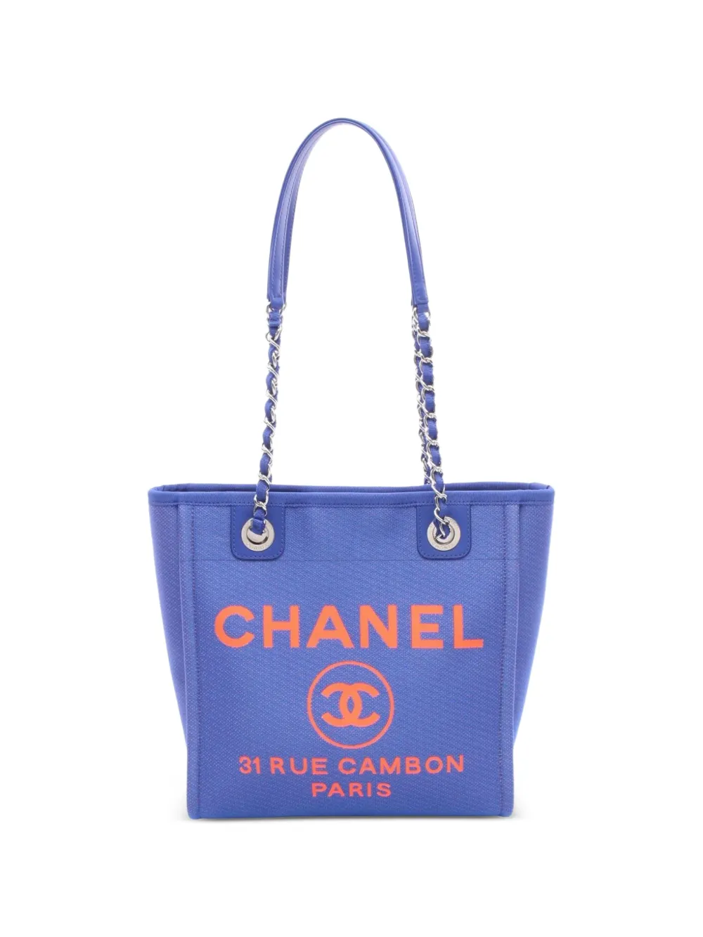 CHANEL Pre-Owned 2021-2022 PM Deauville tote bag - Blau