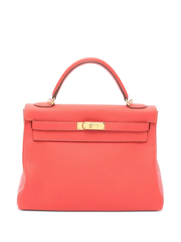 Hermès Pre-owned 2014 Kelly 32 Shoulder Bag in Pink