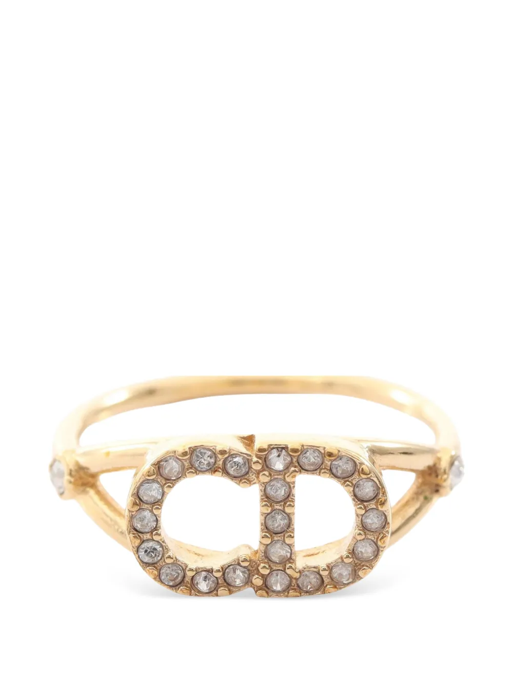 Christian Dior Pre-Owned 2010s CD logo ring - Oro
