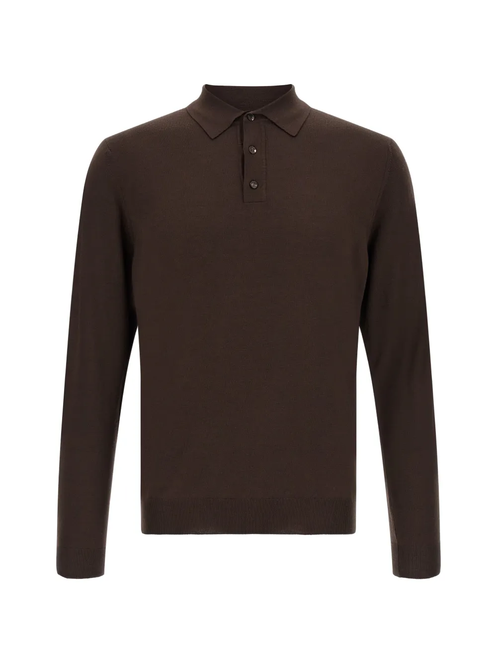 Zanone long-sleeve polo shirt - Braun