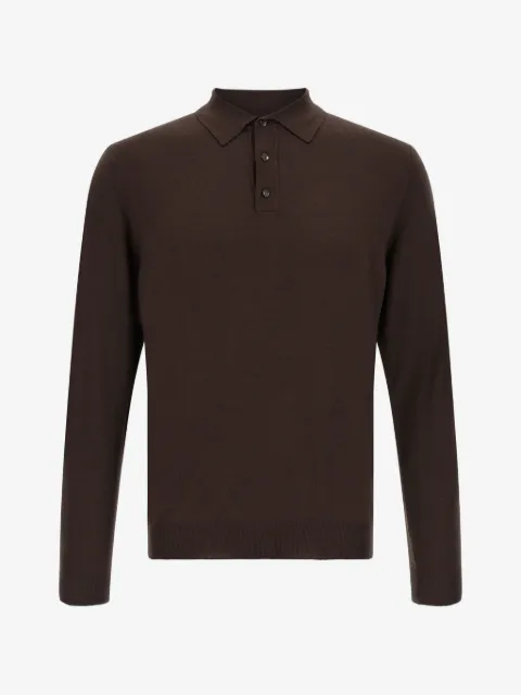 Zanone playera tipo polo manga larga