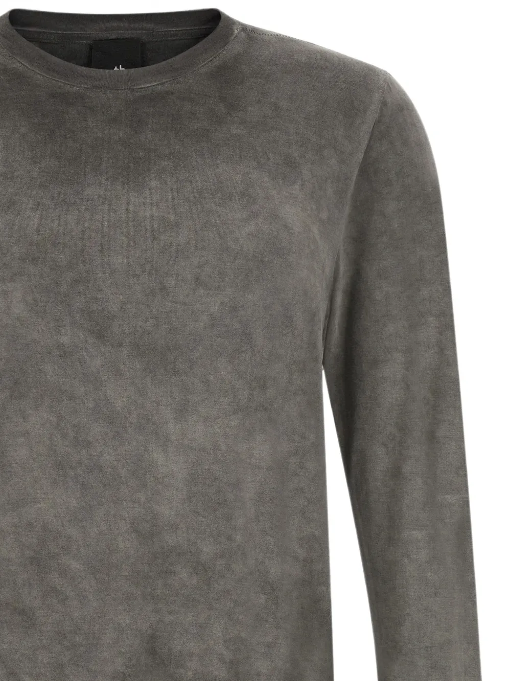 Thom Krom T-shirt met lange mouwen en duimgat Grijs