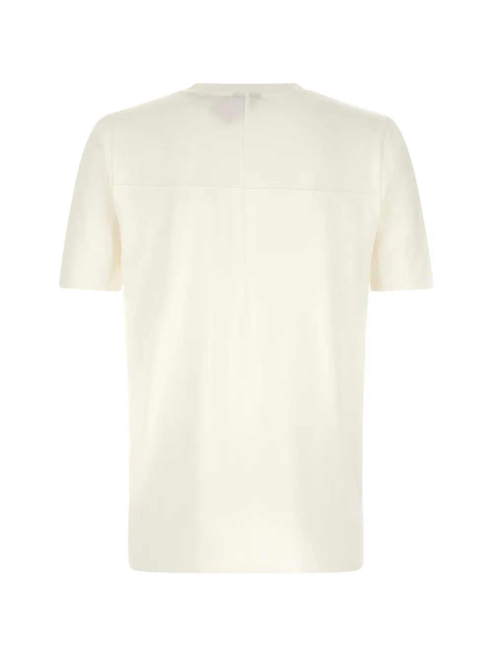 Thom Krom T-shirt met geometrische stiksels Beige