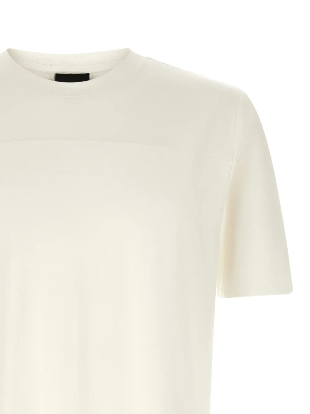 Thom Krom T-shirt met geometrische stiksels Beige
